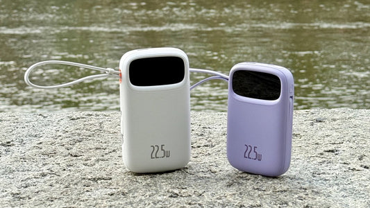 White and Purple Baseus Qpow2 22.5w Power Bank