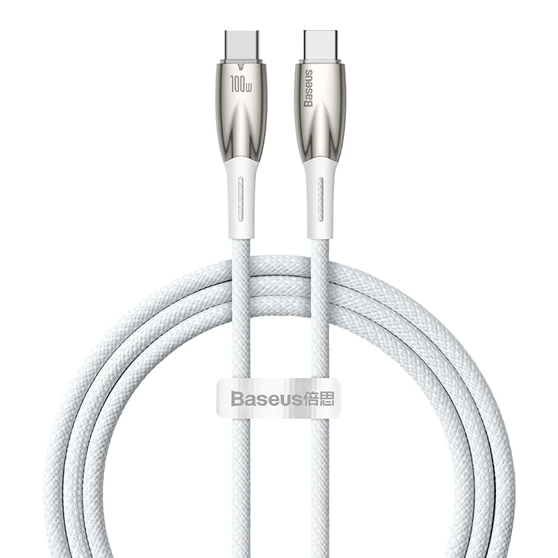 Baseus Glimmer Series Fast Charging Data Cable Type-C to Type-C 100W 1m/2m