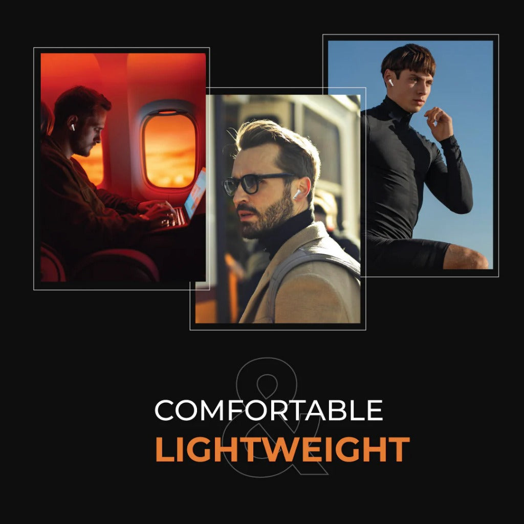 Just Corseca Skiepods in-Ear Truly Wireless Earbuds with 45H of Playtime, Quad Mic with ENC