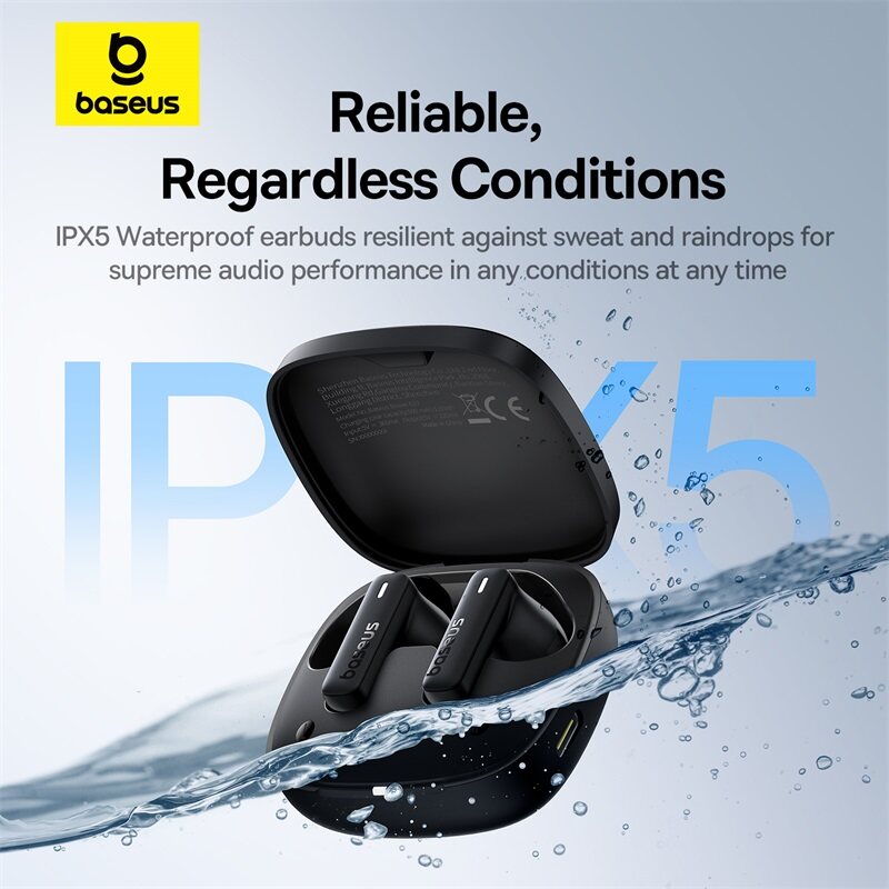 Baseus Bowie E19 Wireless IPX5 Waterproof Bluetooth Earphone With 2 ENC Mics Earbuds Strong Bass Earbuds Wireless Sport 33h Music Time