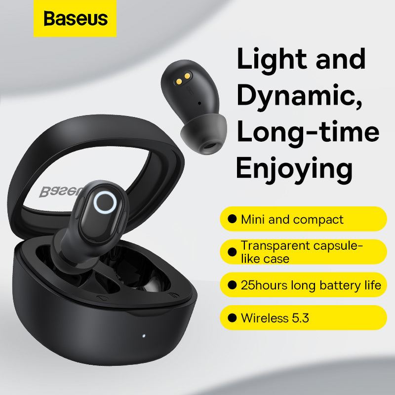 Baseus WM02 TWS Earbuds Bluetooth 5.3 Wireless Earphones with Mic Support Location APP