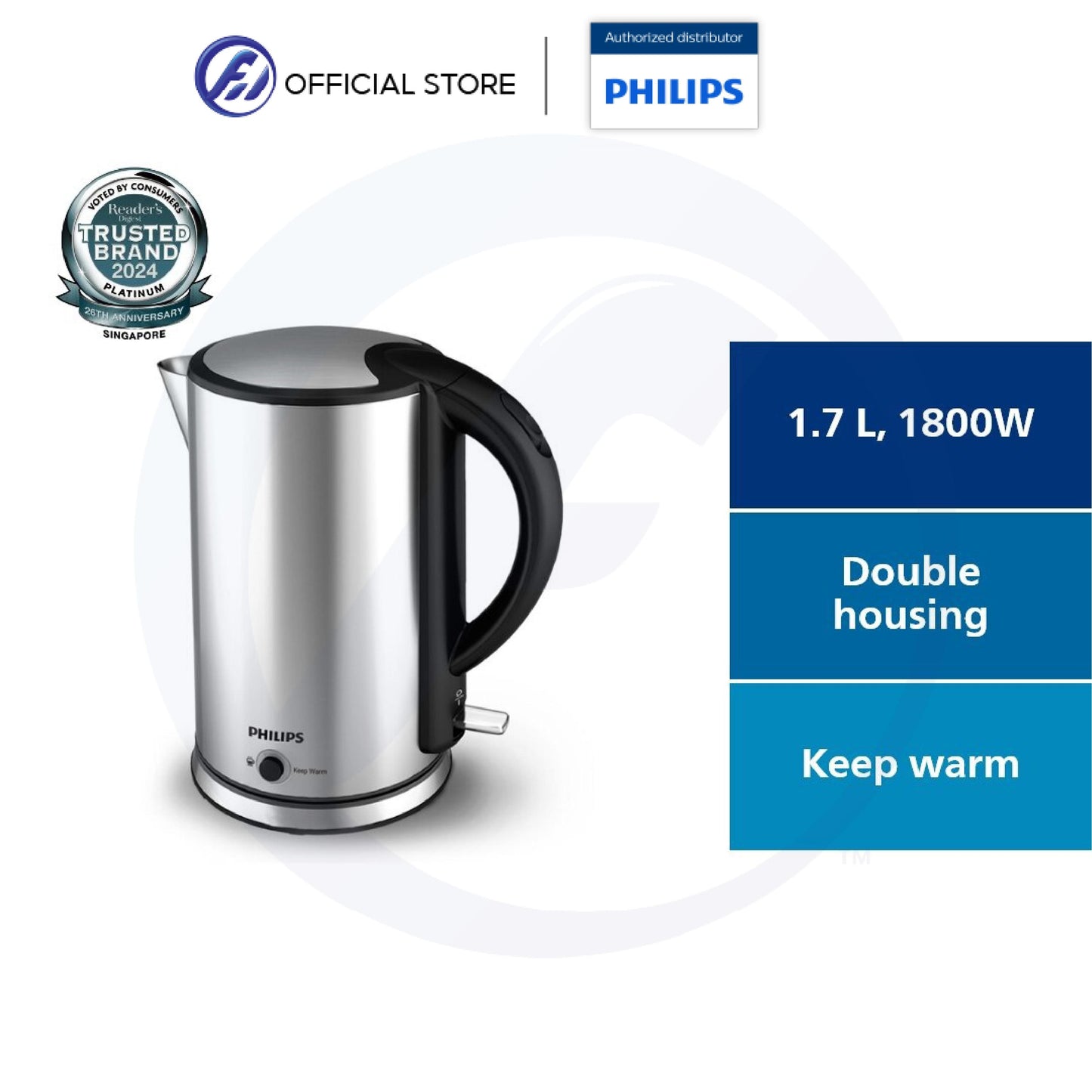 PHILIPS Viva Collection Kettle 1.7L - HD9316/03