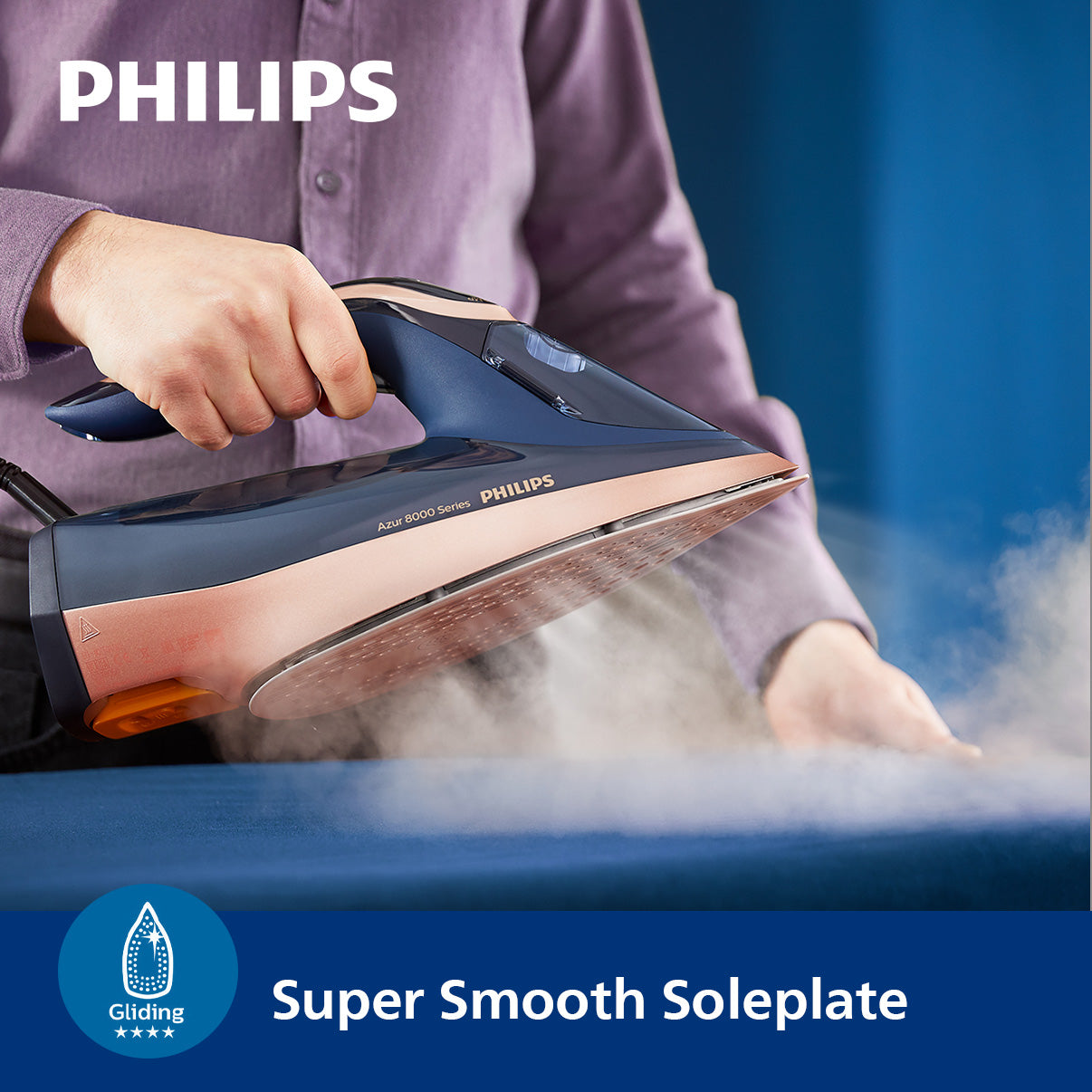 PHILIPS Azur Steam Iron 8000 series with OptimalTEMP technology - DST8050/26