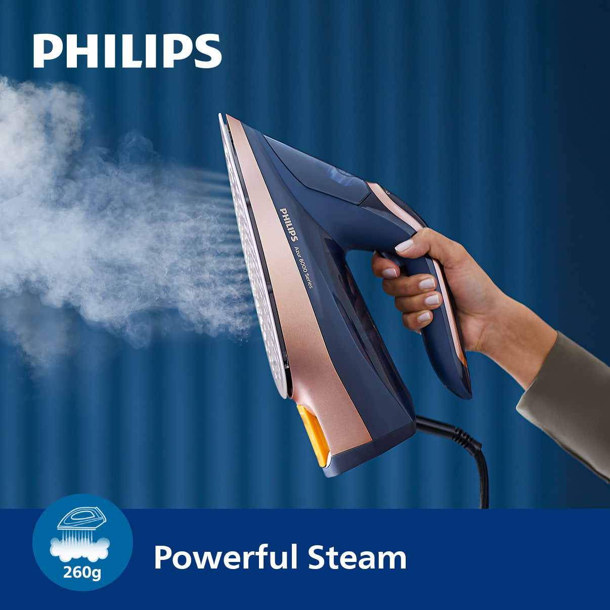 PHILIPS Azur Steam Iron 8000 series with OptimalTEMP technology - DST8050/26