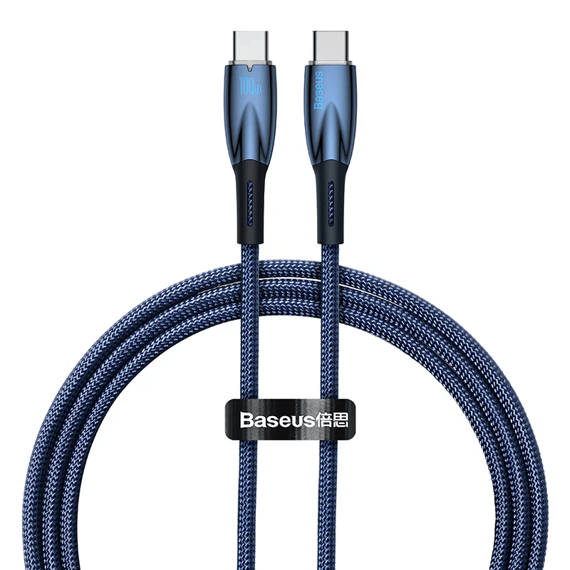 Baseus Glimmer Series Fast Charging Data Cable Type-C to Type-C 100W 1m/2m