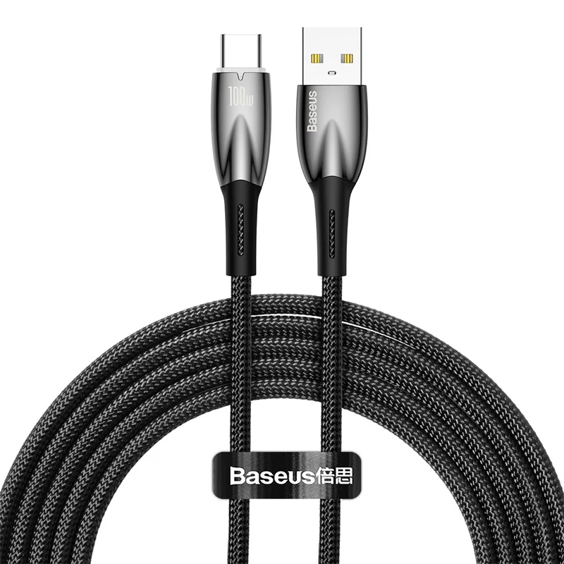 Baseus Glimmer Series Fast Charging Data Cable USB to Type-C 100W 1m/2m