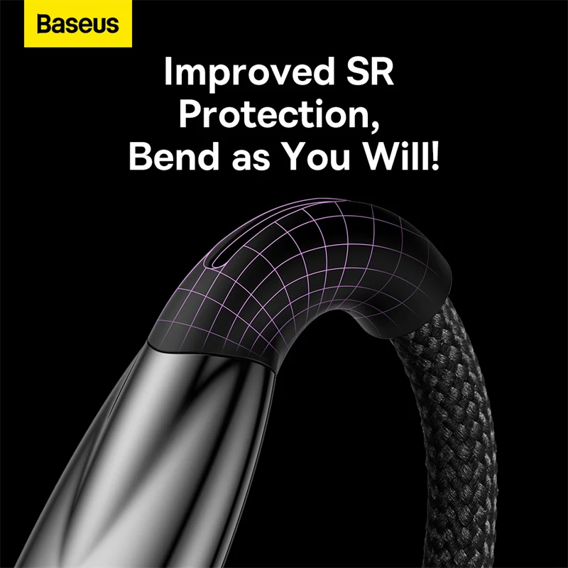 Baseus Glimmer Series Fast Charging Data Cable USB to Type-C 100W 1m/2m