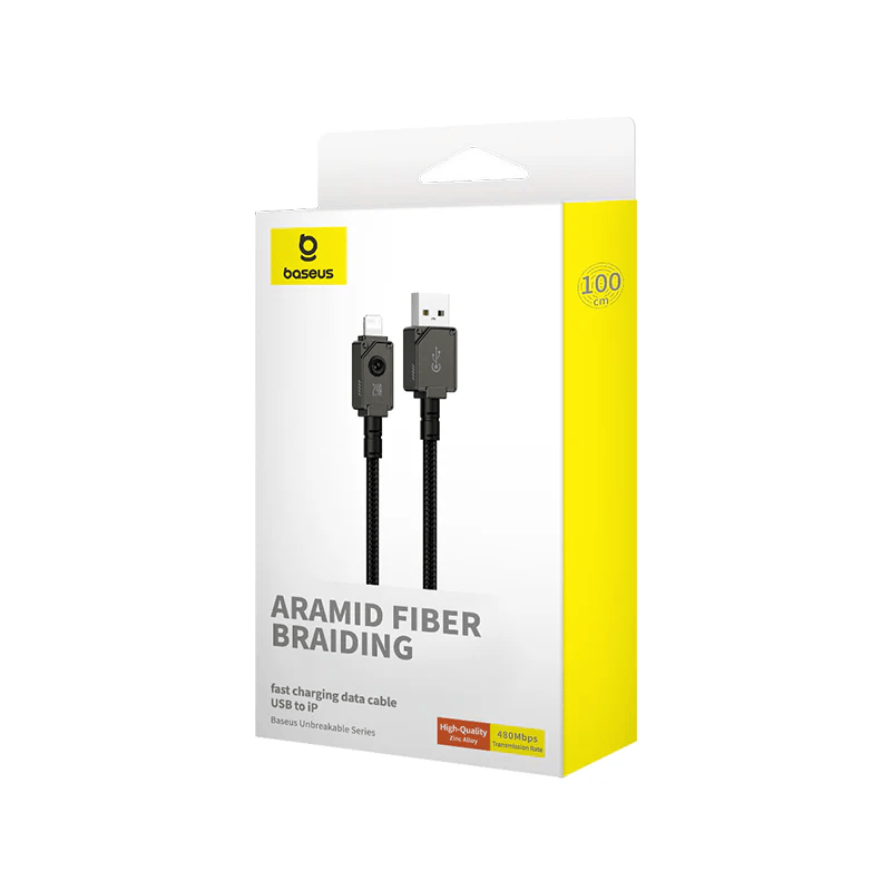 Baseus Unbreakable Series Fast Charging Data Cable USB to iP 2.4A 1m/2m
