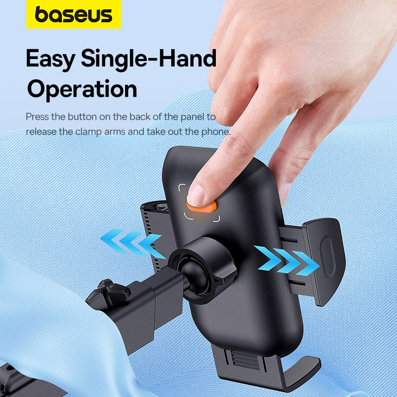 Baseus UltraControl Go Series Clamp-Type Phone Holder (Suction Cup Version) Cluster Black
