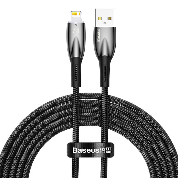Baseus Glimmer Series Fast Charging Data Cable USB to iP 2.4A 1m/2m