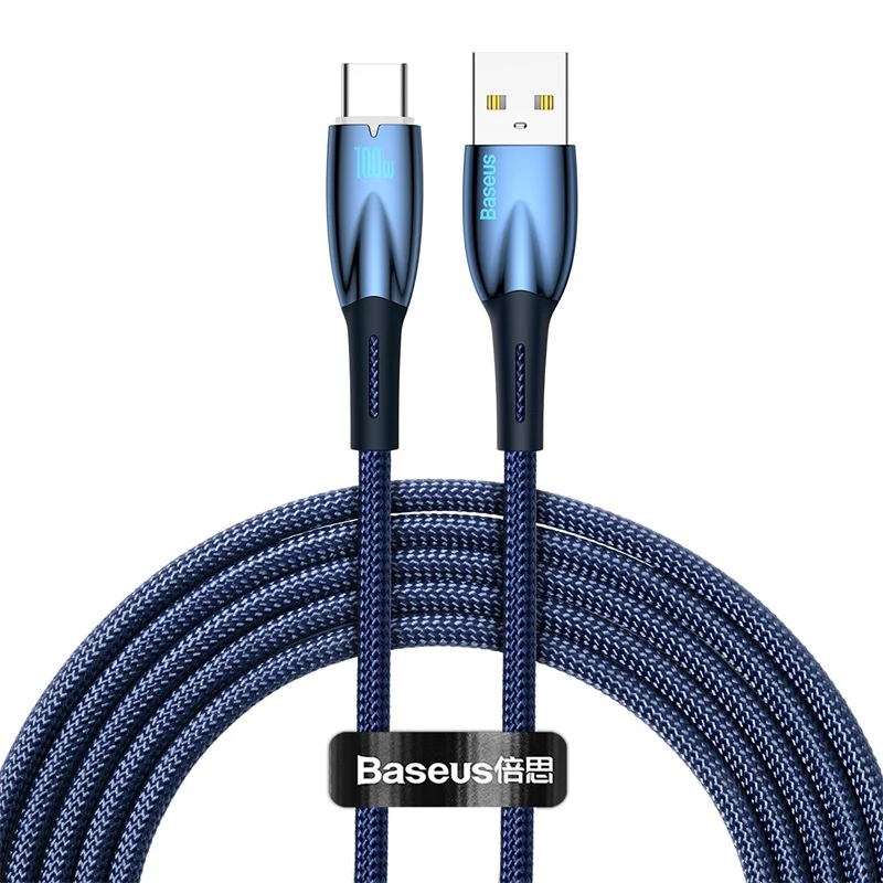 Baseus Glimmer Series Fast Charging Data Cable USB to Type-C 100W 1m/2m