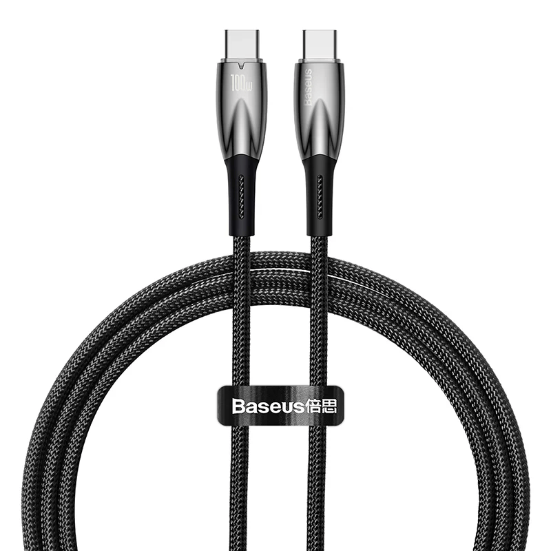 Baseus Glimmer Series Fast Charging Data Cable Type-C to Type-C 100W 1m/2m