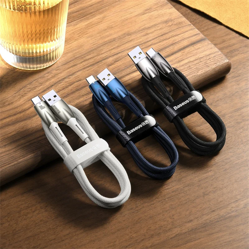 Baseus Glimmer Series Fast Charging Data Cable USB to Type-C 100W 1m/2m