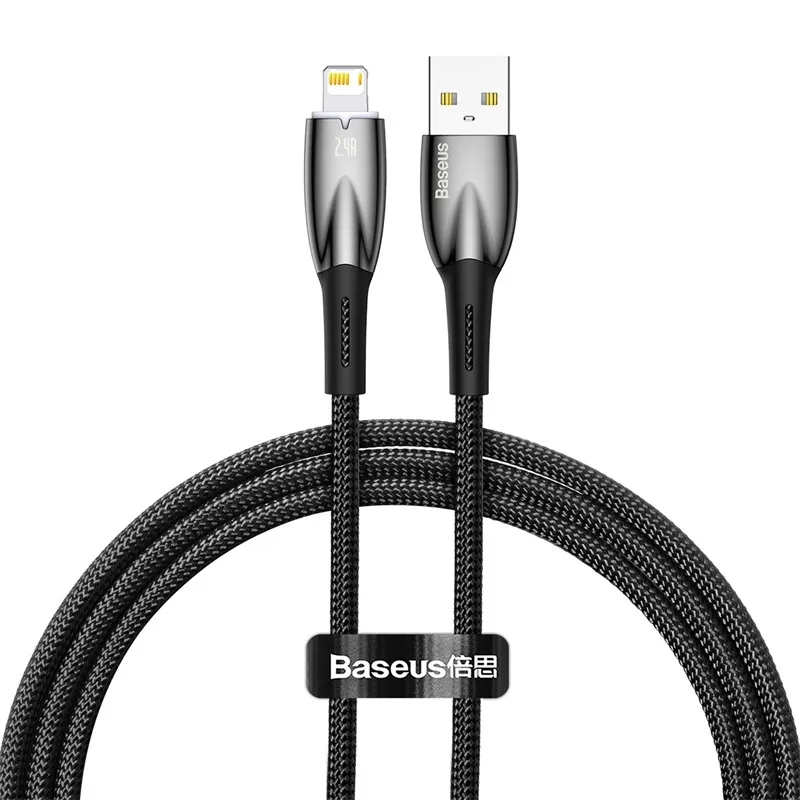 Baseus Glimmer Series Fast Charging Data Cable USB to iP 2.4A 1m/2m