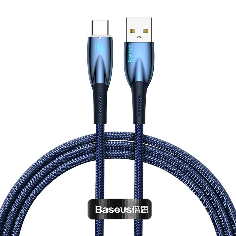 Baseus Glimmer Series Fast Charging Data Cable USB to Type-C 100W 1m/2m