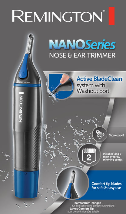 Remington NE3850 Nose, Ear and Eyebrow Trimmer | Nano Series | Rotary & Showerproof | Grooming for Men