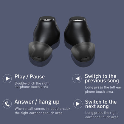 Baseus WM01 TWS Wireless Earbuds Bluetooth 5.3 Earphones Smart Noise Canceling Mini In-ear Headset for iphone Huawei Xiaomi Samsung Vivo Oppo