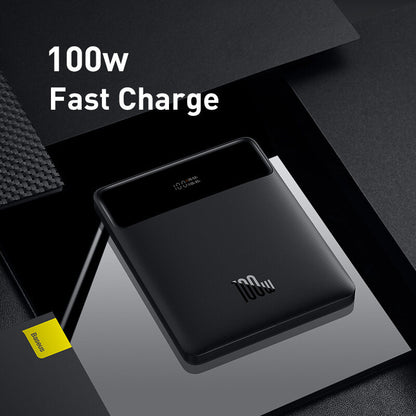 Baseus Blade 20000mAh 100w Laptop Power Bank Dual Port Fast Charging Thin Portable Multi Compatible Powerbank