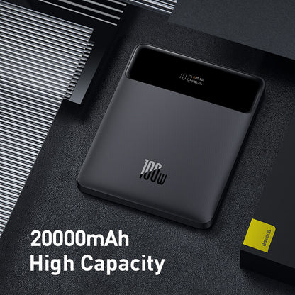 Baseus Blade 20000mAh 100w Laptop Power Bank Dual Port Fast Charging Thin Portable Multi Compatible Powerbank