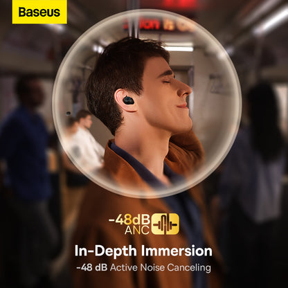 Baseus MA10 Wireless Earbuds Bluetooth 5.3 Bluetooth Earpiece Earphone CVC 48dB Noise Cancelling Earbuds Touch Control IP6 Dustproof and Waterproof