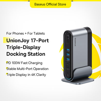 Baseus 17 in 1 USB C HUB Type C to Multi HDMI USB 3.0 with Power Adapter Docking Station for MacBook Pro RJ45 OTG USB Ports USB C HUB