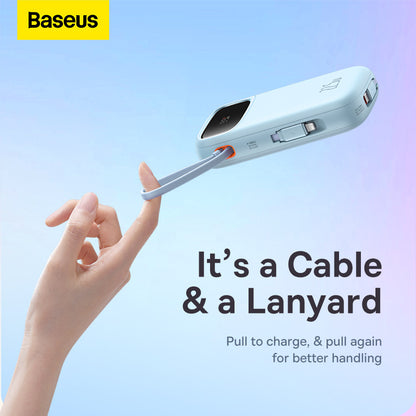 Baseus Power Bank 20000mAh/10000mAh PD 22.5W 20W Fast Charging Powerbank Dual-Cable Digital Display 4 Ports