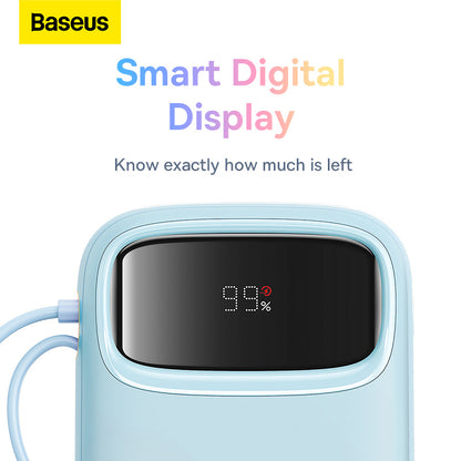 Baseus Power Bank 20000mAh/10000mAh PD 22.5W 20W Fast Charging Powerbank Dual-Cable Digital Display 4 Ports