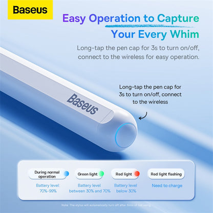Baseus Stylus Pen For Apple Pencil 2 with Wireless Charging for iPad Air 4 Pro 11 12.9 Mini 6 Fine Point Stylus for Touch Screen