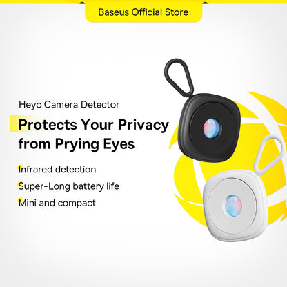 Baseus Mini Camera Detector Hidden Camera Portable Pinhole Hidden Lens Detect Gadget Anti-Peeping Detector With USB Cable For Travel Hotel