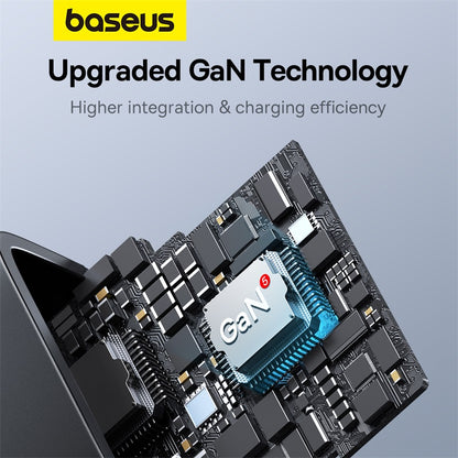 Baseus 65W GaN5 Pro Fast Charger PD3.0 QC4.0 USB C Quick Charger 3 Type C 1 USB A Charger For iPhone 14 13 Pro Max 12 11 Laptop Sumsung Huawei Tablet【Free 1M Type-C Cable】