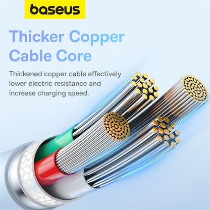 Baseus 100W USB to Type C Cable Charger 6A 3.0 QC Charge Fast Charging 480 Gbps Data Transfer for Samsung S23 Huawei Realme Xiaomi Laptop Android