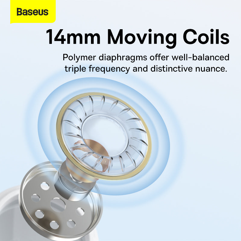 Baseus C17 Type-C Wired Earphones H17 3.5mm In Ear Earbuds With Mic For Xiaomi Samsung Huawei