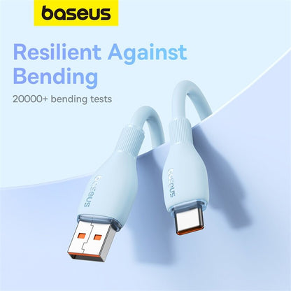 Baseus 100W USB to Type C Cable Charger 6A 3.0 QC Charge Fast Charging 480 Gbps Data Transfer for Samsung S23 Huawei Realme Xiaomi Laptop Android
