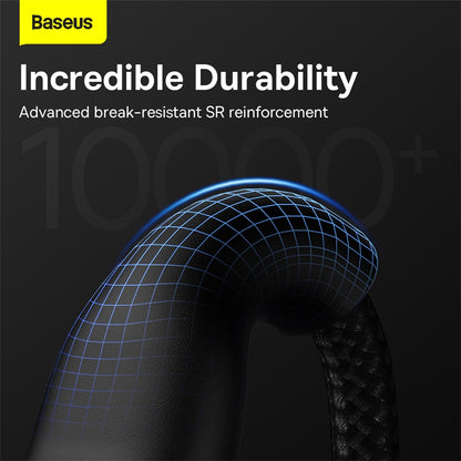 Baseus 100W 3 in 2 Charging Cable USB+USB-C to M+L+C 5A Type-C Super-Fast Charge for Huawei PD 20W 18W Quick charge for iphone 14 13 12 11