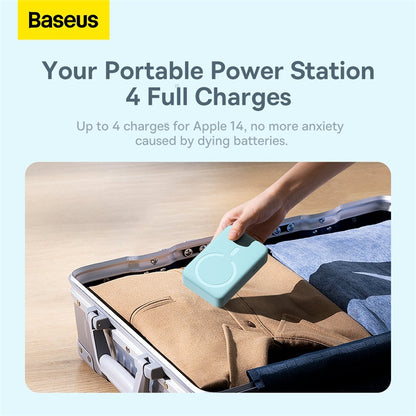 Baseus 20W Power Bank 20000mAh Mini Magnetic Wireless Charge with Auto-wake