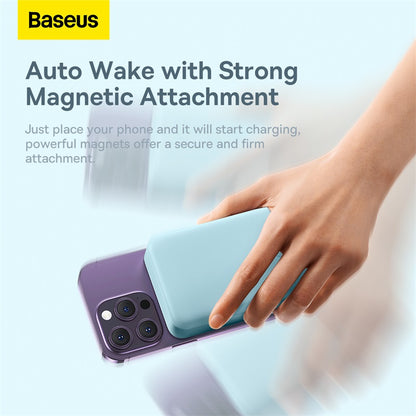 Baseus 20W Power Bank 20000mAh Mini Magnetic Wireless Charge with Auto-wake