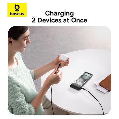 Baseus Fast Charging Power Bank with Built-in USB-C 5000mAh Portable Charger 20W for iPhone 15/15 Plus/15 Pro/15 Pro Max Sansung S22 and more