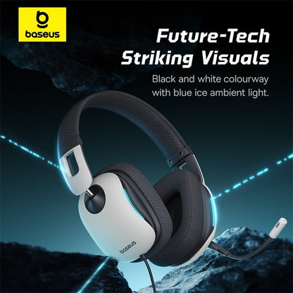 Baseus GoPlay 1+ Max Gaming Wired Headphones7.1 Virtual Surround Sound High SNR for Crisp Audio 40mm+10mm Dual Large Drivers