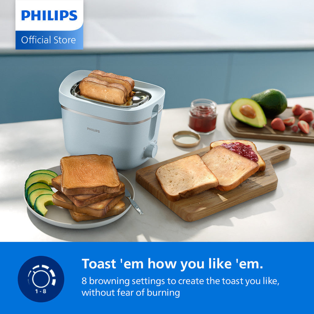 PHILIPS 3000 Series Pearl Blue Toaster – HD2560/40