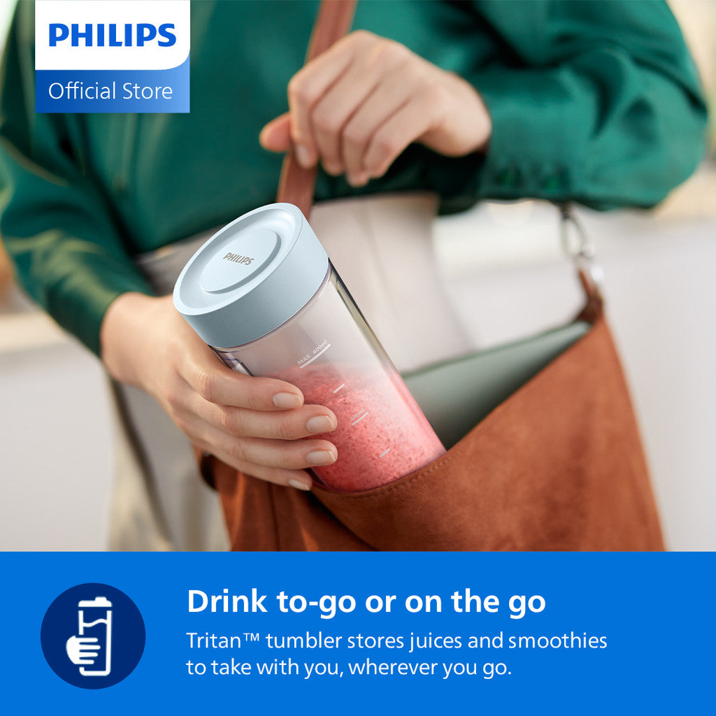 PHILIPS 3000 Series Pearl Blue Personal Blender – HR2620/40