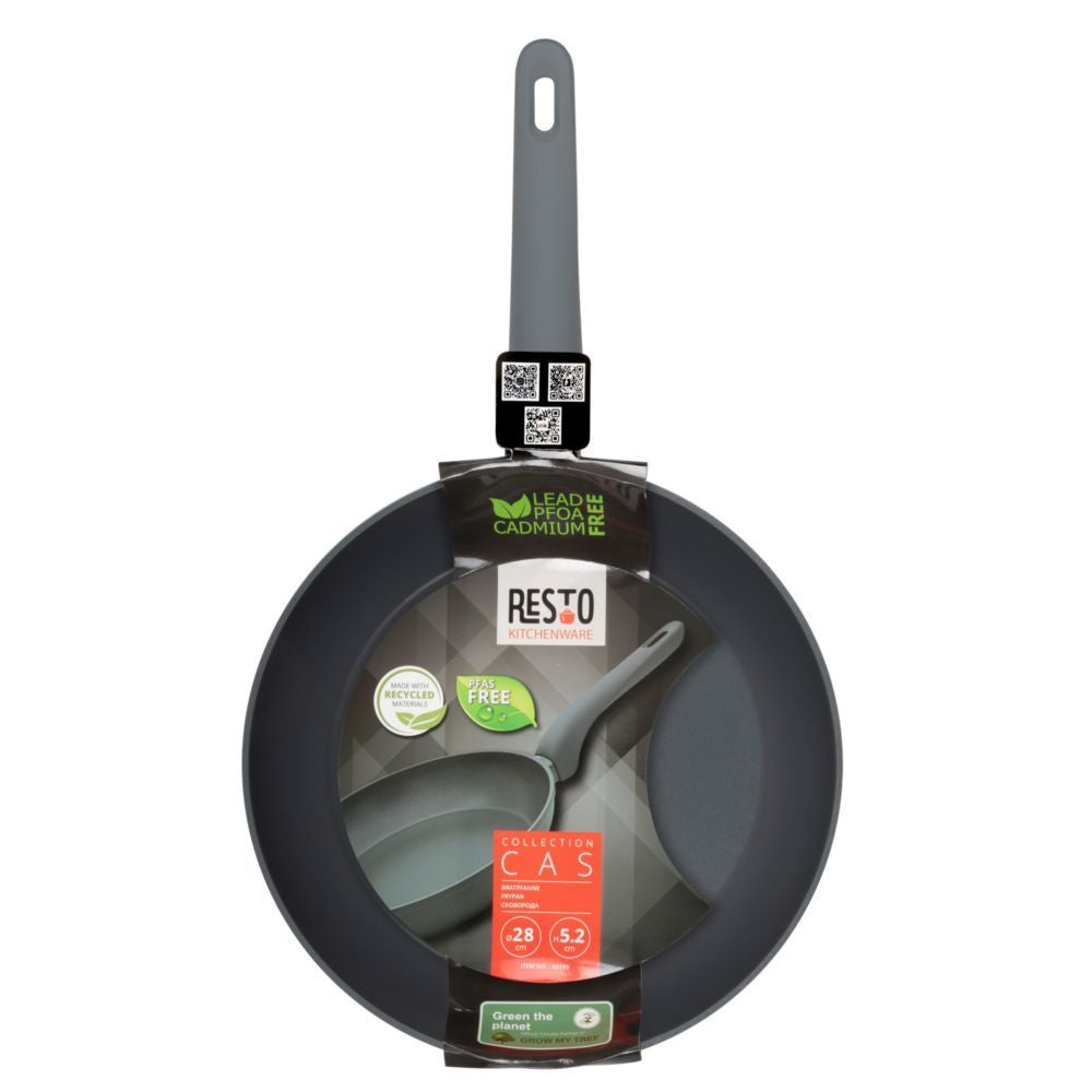 Resto Kitchenware CAS 93195 FRYPAN Diameter: 28cm h=5.2cm