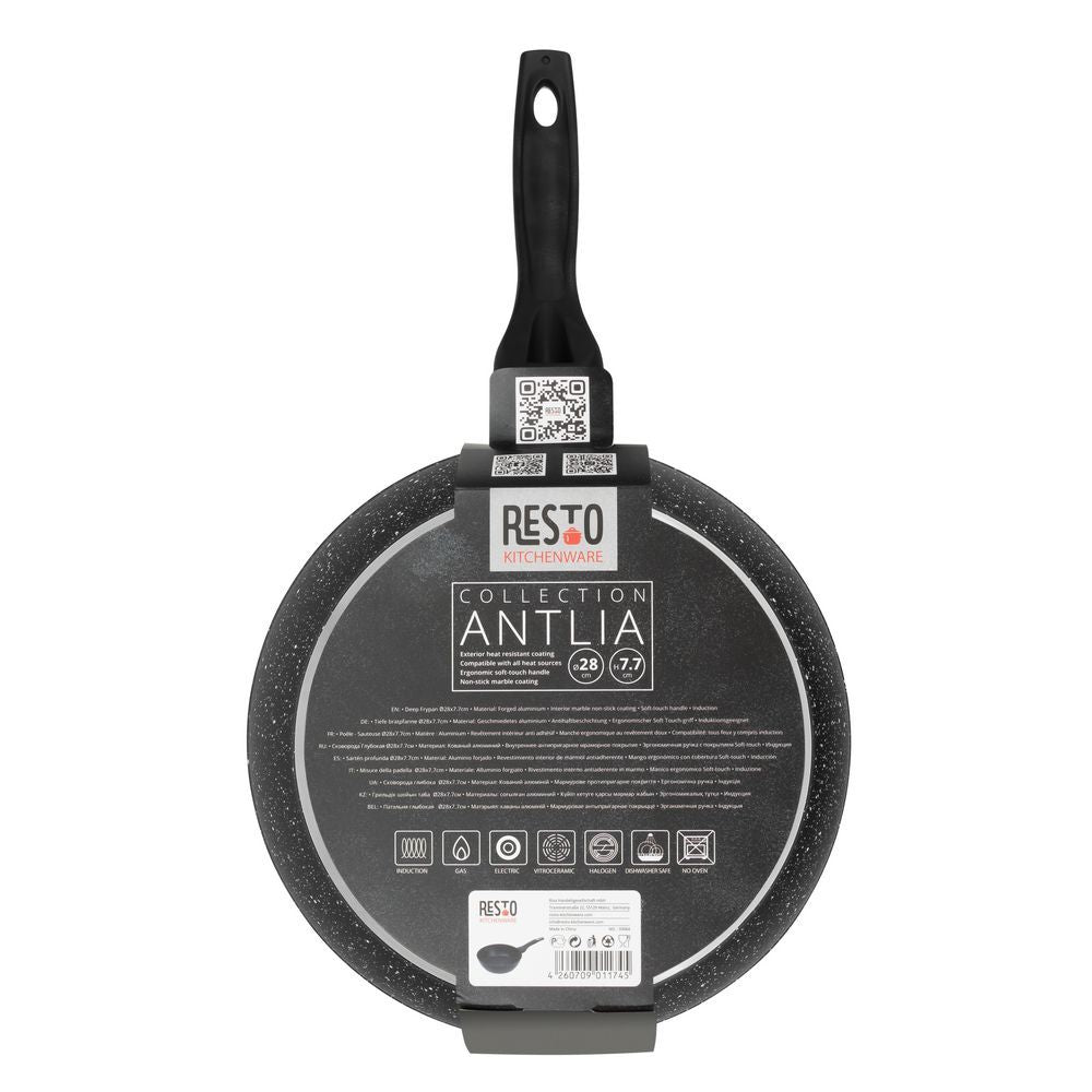 Resto Kitchenware Antlia 93064 Deep frypan Diameter 28cm h= 7.7 cm