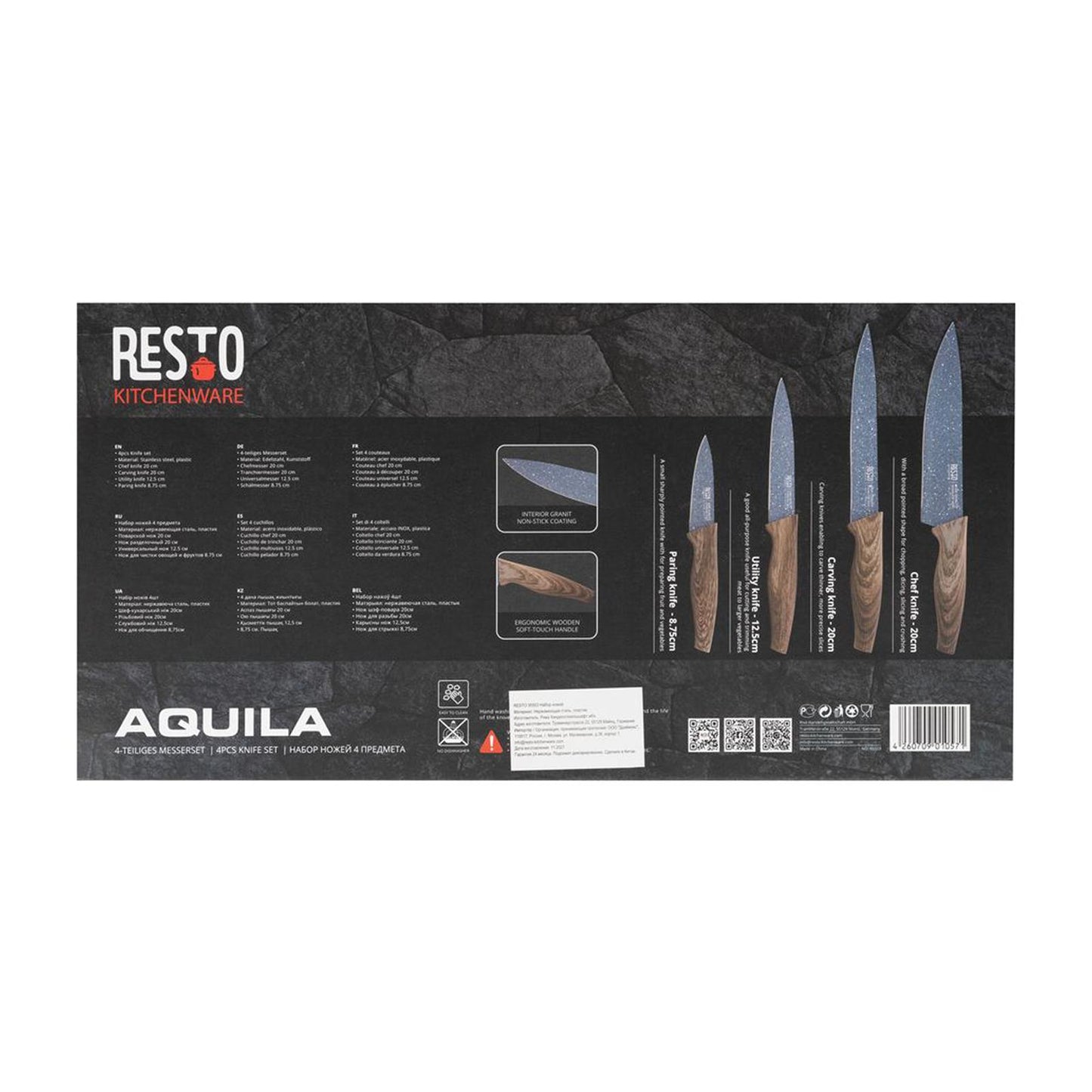Resto Kitchenware Aquila 95503 4 pcs Knife set