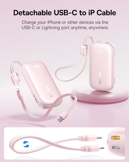 Baseus EnerFill FC21 Qpow 3 Ultra Digital Display Power Bank with Detachable Cable 10000mAh/20000mAh