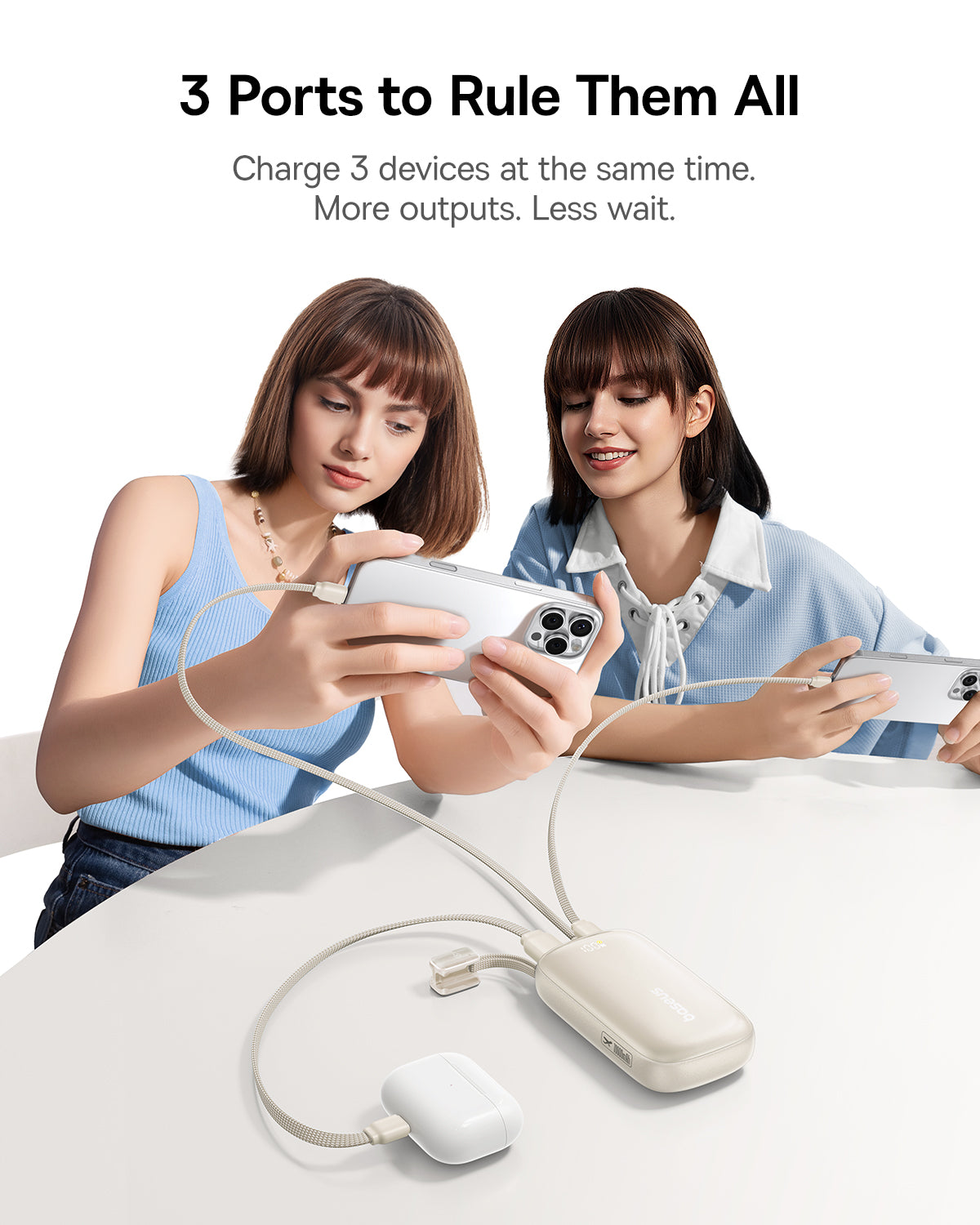 Baseus EnerFill FC21 Qpow 3 Ultra Digital Display Power Bank with Detachable Cable 10000mAh/20000mAh