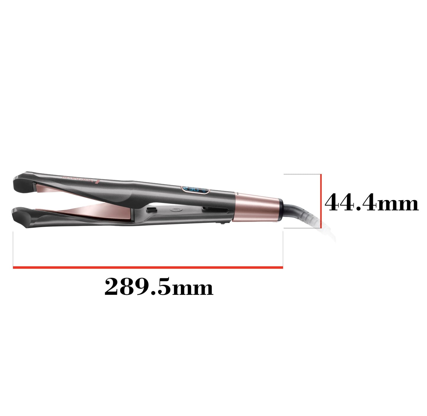 Remington S6606 Curl & Straight Confidence 2-in-1 Hair Styler | Twisted Ceramic Plates | Digital Temperature Control | Frizz-Free