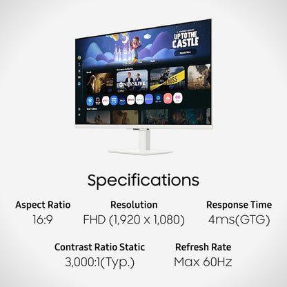 [Free Baseus Powerbank] Samsung 32" Smart Monitor M5 M50F FHD / LS32FM501EEXXS