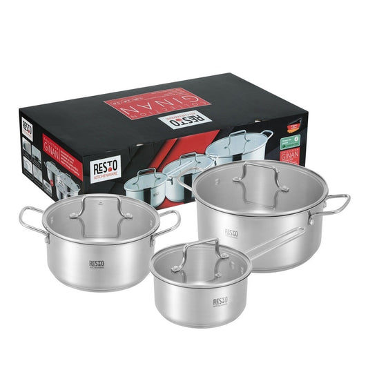 RESTO KITCHENWARE GINAN COOKWARE SET 6 PCS 92025