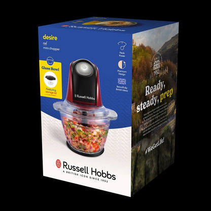 Russell Hobbs Desire Red Mini Chopper 27130-56