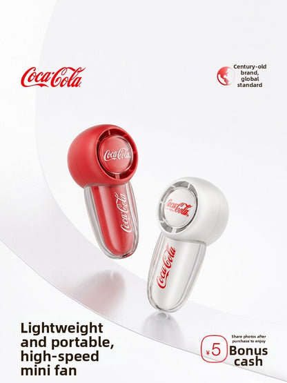 Coca-Cola | Portable Silent Outdoor Handheld Fan with USB Wireless Charging